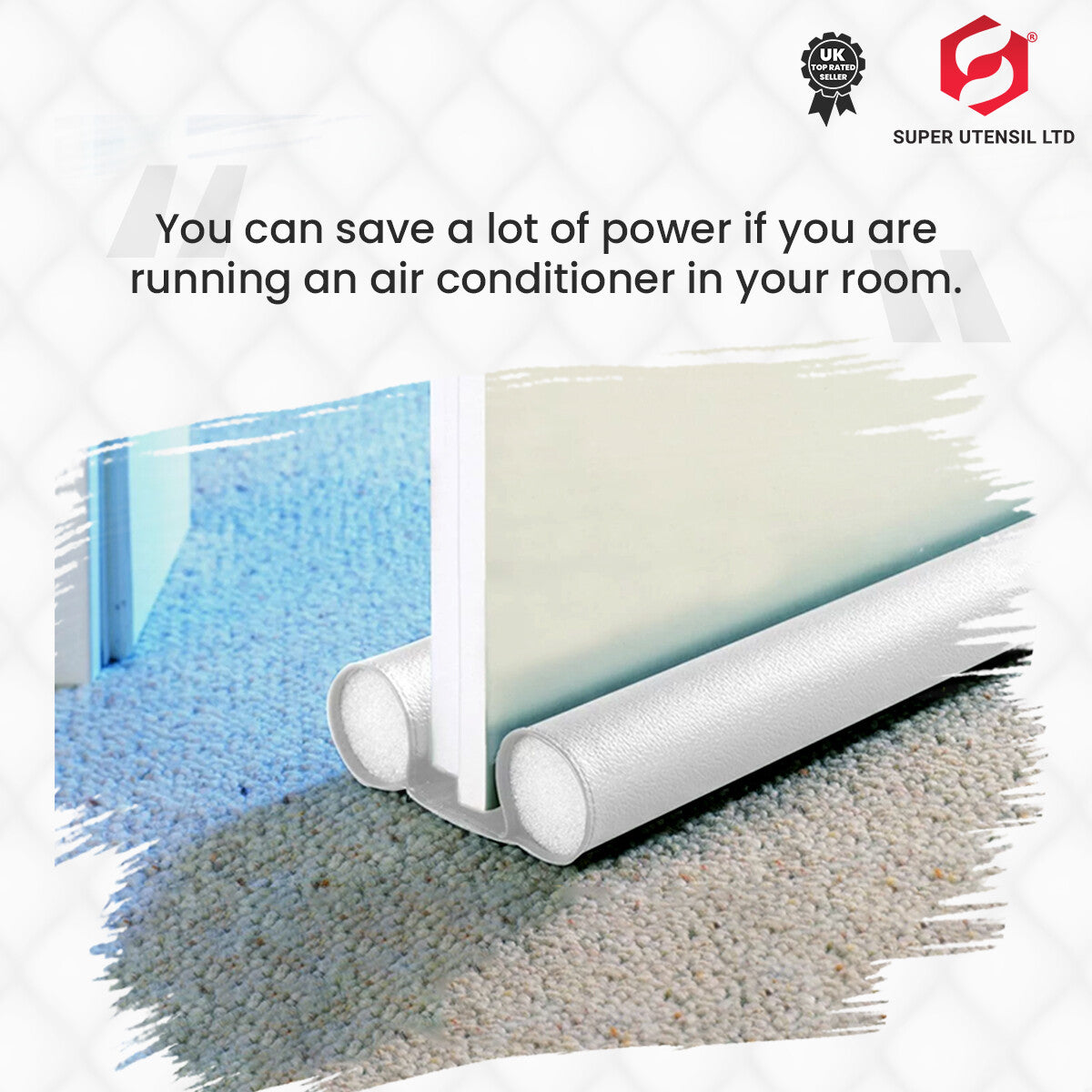 Twin Door Foam Stopper Door Draft Stoppers Excluder Insulate Cold Air Stopper